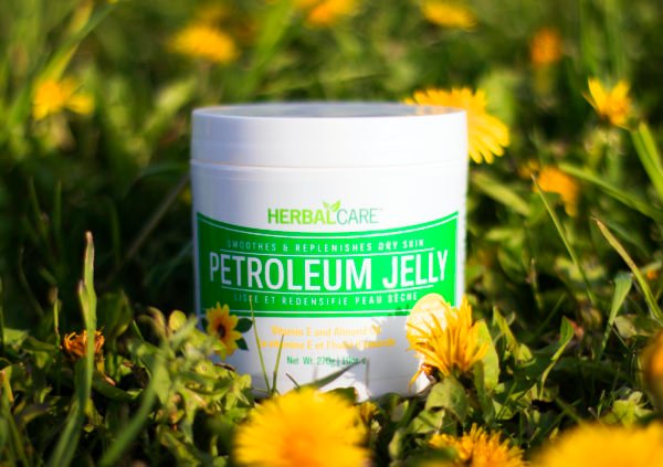 Herbal Care Petroleum Jelly grass close-up
