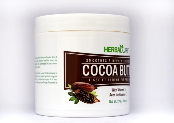 HERBAL SMOOTHES & REPLENISHES DRY SKIN COCOA BUTTER 10oz left view